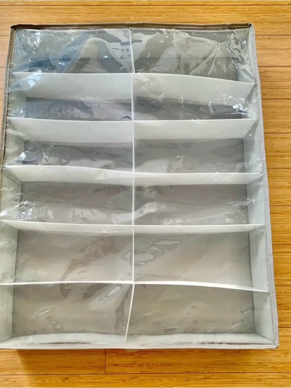 12-Compartment Under-Bed Shoe Storage Organizer
